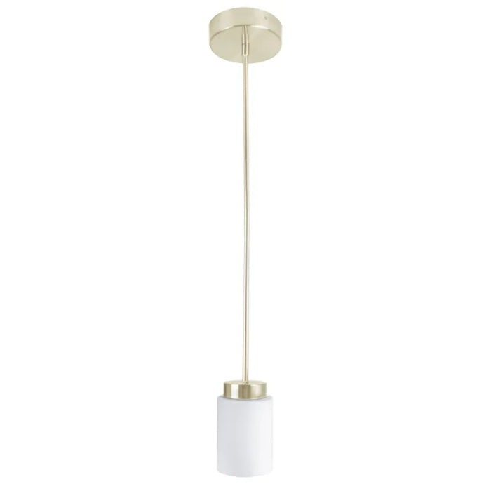 Westgate LCFE-MCT5-BN 12W LED Glass Lens Pendant Light Brushed Nickel Finish 27K/30K/35K/40K/50K 120V