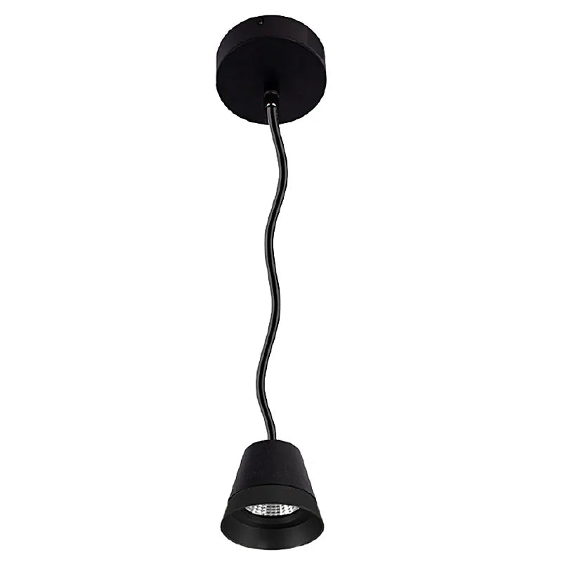 Westgate LCFQ-MCT-BK 6W/9W/12W LED Cone Pendant Light Black Finish 30K/40K/50K 120V