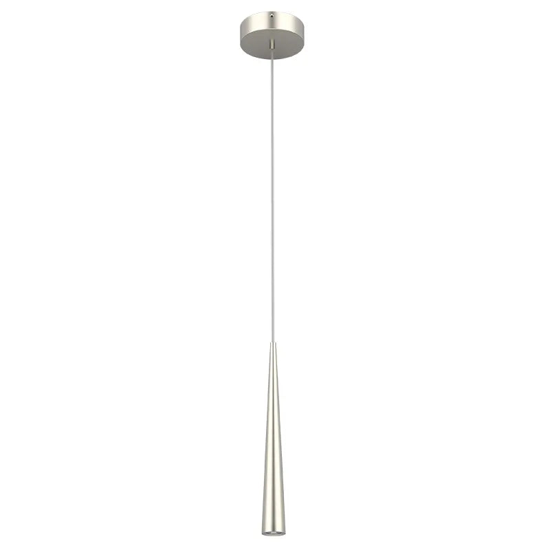 Westgate LCFT-MCTP-BN 3W/6W/9W LED Tapered Pendant Light Brushed Nickel Finish 30K/40K/50K 120V