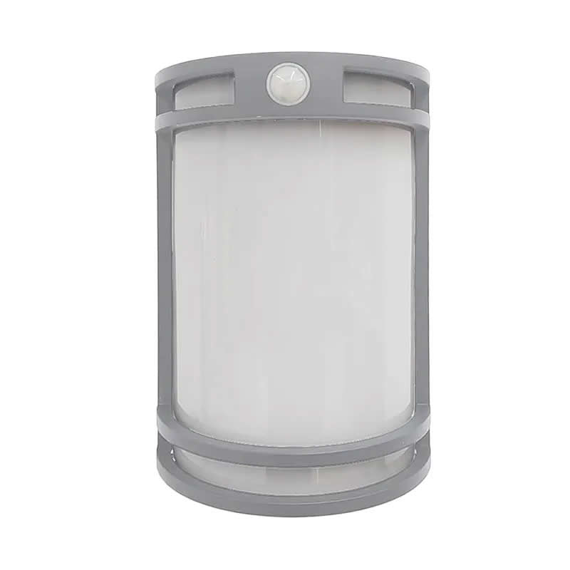 Westgate LDS-MCT5-DT-PIR-SIL 15W 10-Inch LED Decorative Wall Sconce Silver Finish PIR Sensor 27K/30K/35K/40K/50K 120V