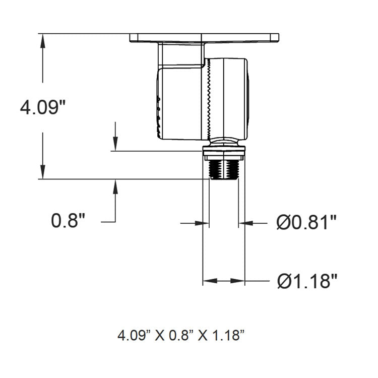 Westgate LFE-KN 1/2" Knuckle MOUNT ONLY for 80W or Larger LFE Flood Light Bronze Finish