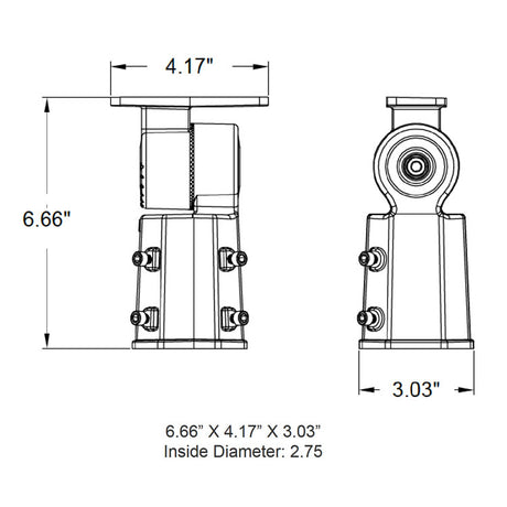 Westgate LFE-SF Slip Fitter MOUNT ONLY for 80W or Larger LFE Flood Light Bronze Finish