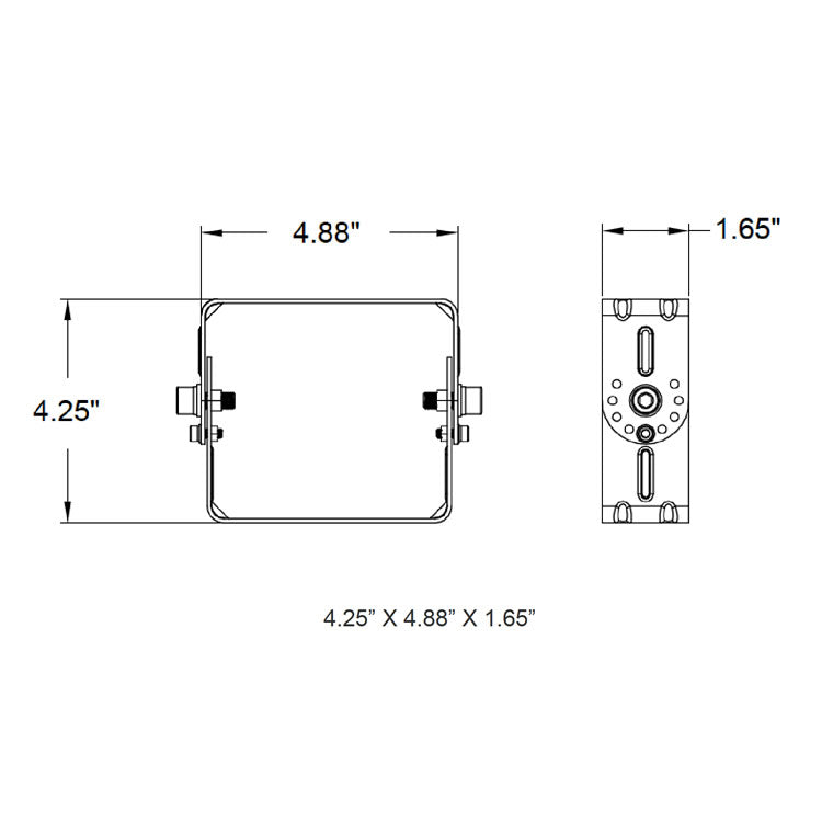 Westgate LFE-YK Yoke MOUNT ONLY for 80W or Larger LFE Flood Light Bronze Finish