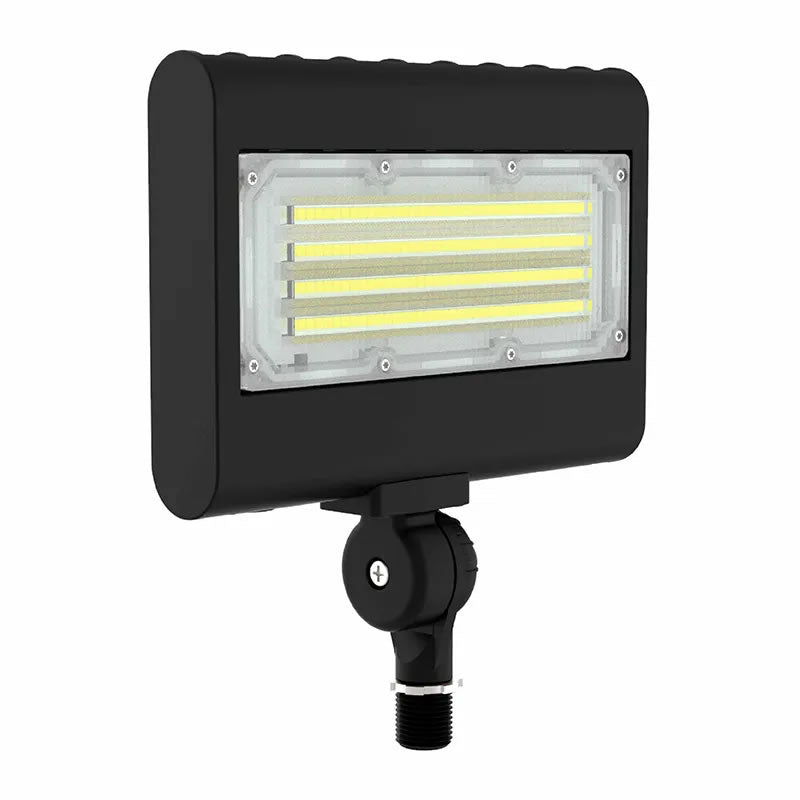 Westgate LFX-SM-10-30W-MCTP-KN-BK 10/15/20/30-Watt LED Small Flood Light 30K/40K/50K/57K with 1/2" Knuckle Black Finish 120-277V