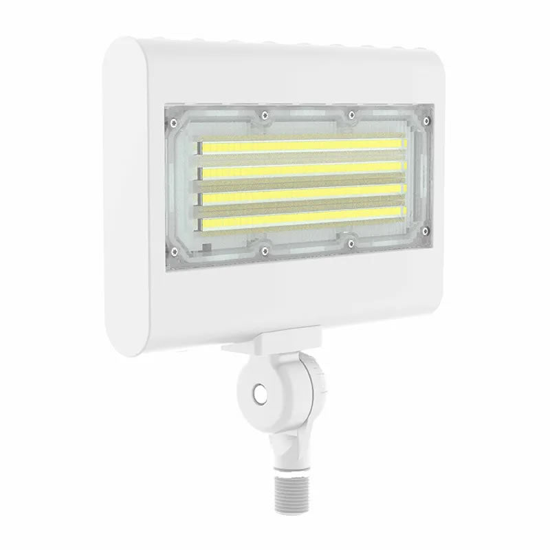 Westgate LFX-SM-10-30W-MCTP-KN-WH 10/15/20/30-Watt LED Small Flood Light 30K/40K/50K/57K with 1/2" Knuckle White Finish 120-277V