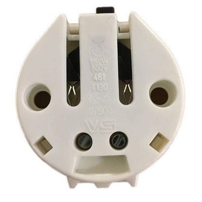 LH0080 Unshunted, rotary locking, straight insertion, locking catch lamp holder/socket