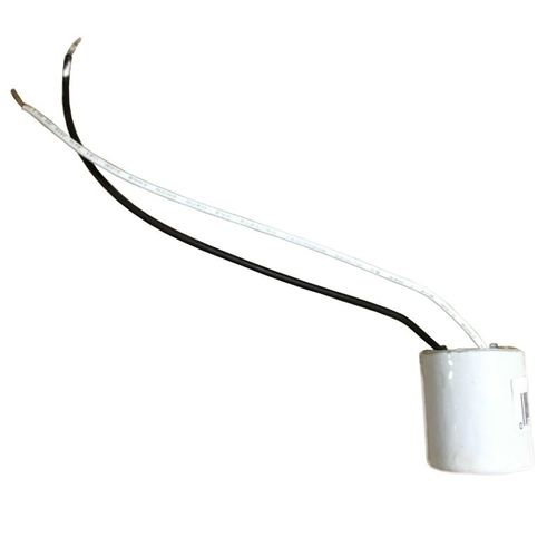 LH0096 E26/E27 medium base porcelain lamp holder/socket with captive screws and 9" leads