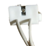 LH0104 Unshunted, straight insertion, water resistant, push fit / screw down lamp holder/socket