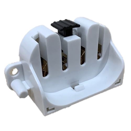 LH0325 2G11 base CFL horizontal lamp holder/socket with 2 hole mount and press release