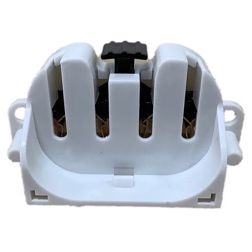 LH0325 2G11 base CFL horizontal lamp holder/socket with 2 hole mount and press release