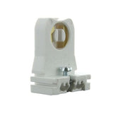 LH0519 Non-shunted T8-T12 medium bipin lamp holder/socket with slide on or screw mounting