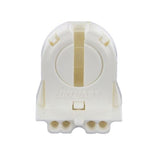 LH0759 Unshunted, T8 only, rotary locking lamp holder/socket with push fit mounting and post/stop