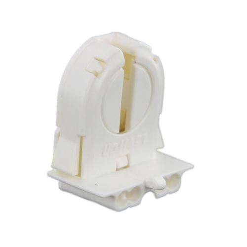 LH0759 Unshunted, T8 only, rotary locking lamp holder/socket with push fit mounting and post/stop