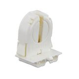 LH0759 Unshunted, T8 only, rotary locking lamp holder/socket with push fit mounting and post/stop