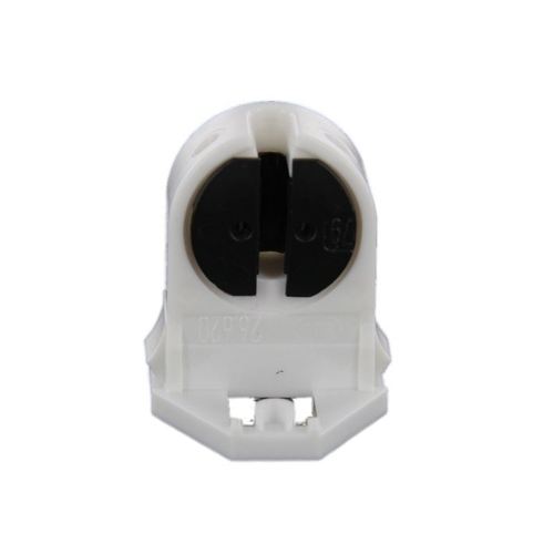 LH0838 Unshunted, rotary locking, T5 miniature bipin lamp holder/socket with push fit mounting and post/stop