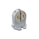 LH0847 Unshunted, rotary locking, T5 miniature bipin lamp holder/socket with push fit or screw down mounting