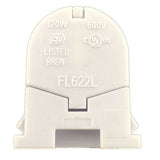 LH0847 Unshunted, rotary locking, T5 miniature bipin lamp holder/socket with push fit or screw down mounting