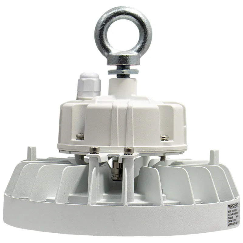 Westgate LHB2-50W-50K-WH 50W LED Mini Highbay High Lumen Fixture White Finish 5000K 120-277V