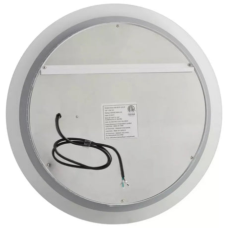 Westgate LMIR-18R-24D-MCT-DF 30W 24" Round LED Mirror Cabinet 30K/45K/65K 120V