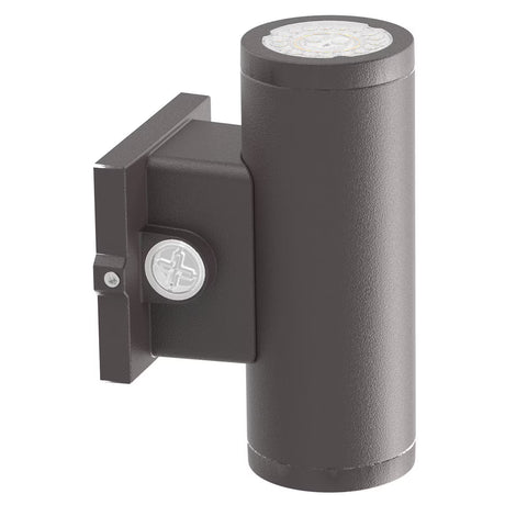 LEDone WP0147 LOC-6DWM-UDMW3CCT 21/28/36W LED Up/Down Wall Sconce Cylinder 3000K/4000K/5000K Bronze Finish 120-277V