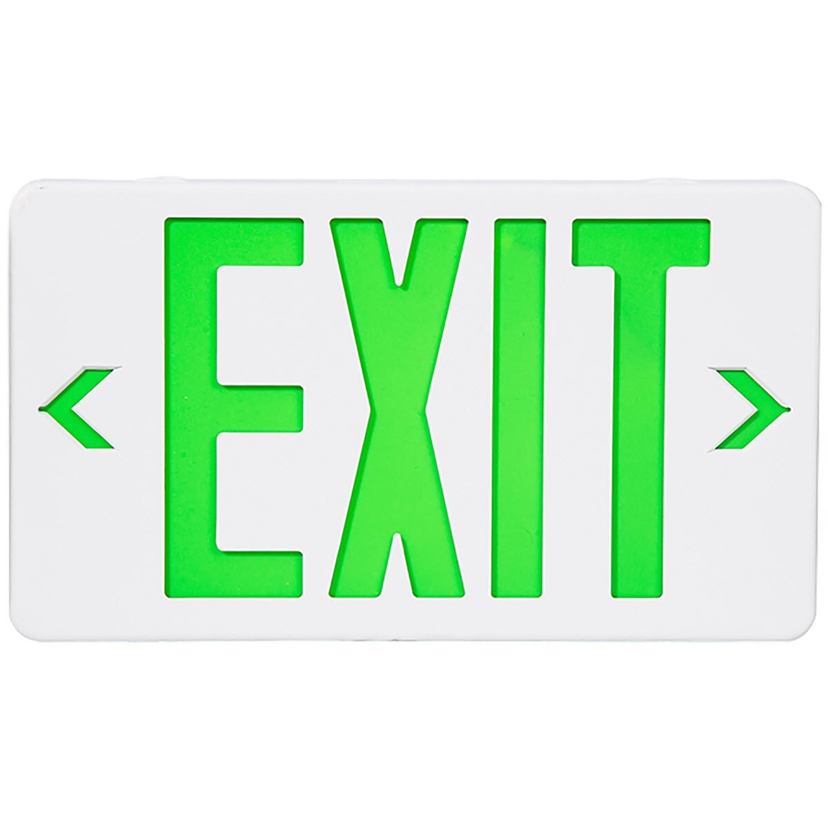 LEDone EX017 LOC-EXIT-1WGLW 1W LED Exit Sign Green Letters Universal J-Box Mounting 120/277V