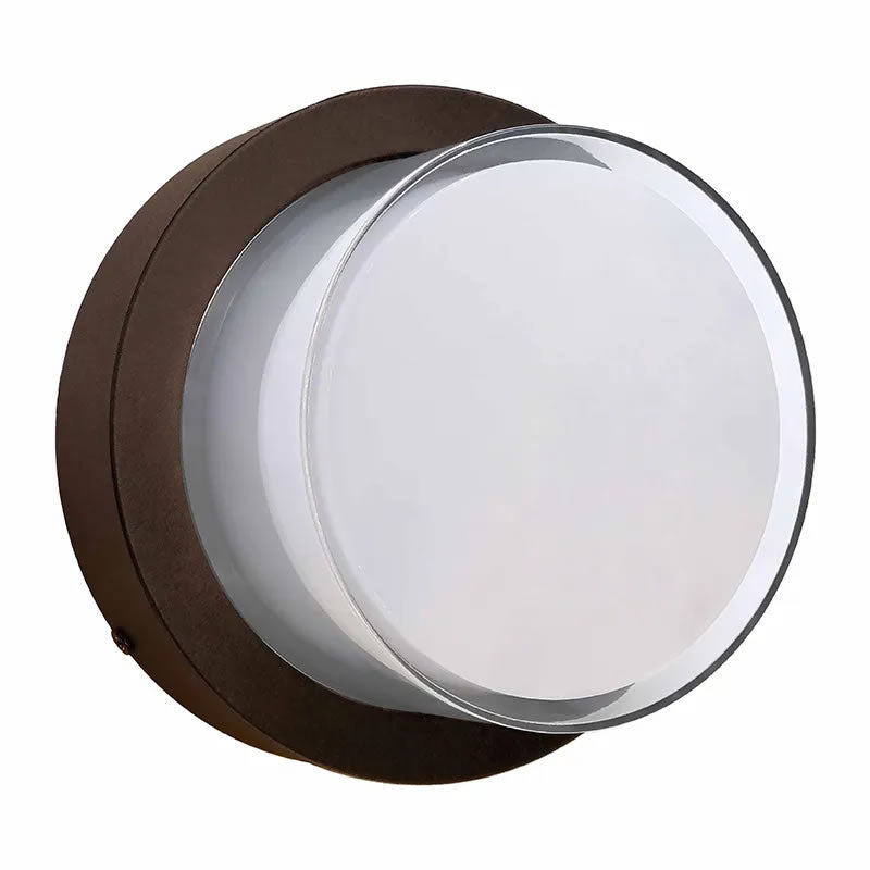 Westgate LRS-E-MCT-C90-MGBR 12W LED Round Wall Light Fixture Marine Grade Bronze Finish 30K/40K/50K 120V