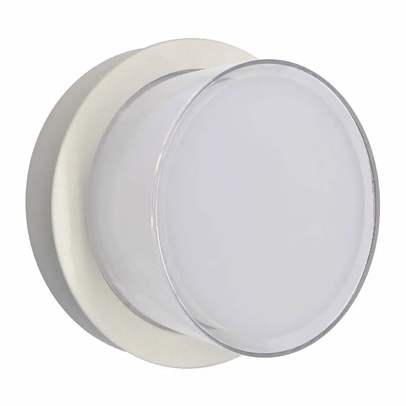 Westgate LRS-E-MCT-C90-WH 12W LED Round Wall Light Fixture White Finish 30K/40K/50K 120V