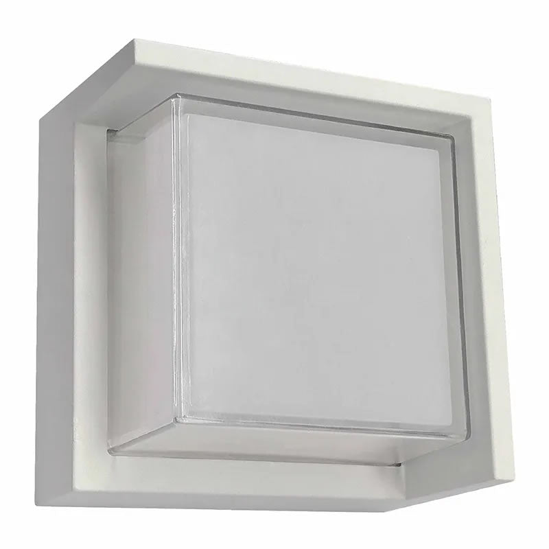 Westgate LRS-H-MCT-C90-WH 12W LED Square Wall Light Fixture White Finish 30K/40K/50K 120V