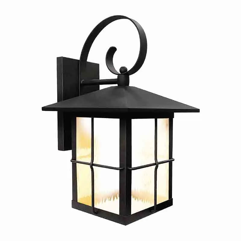 Westgate LRS-L-MCT5-BK 12W Large Wall Lantern Fixture Black Finish 27K/30K/35K/40K/50K 120V