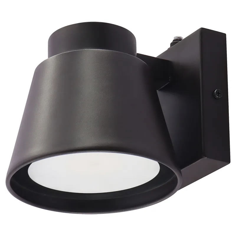 Westgate LRS-MC-MCT5-P-BR 10W Mini-Cone Wall Sconce Bronze Finish & Photocell 27K/30K/35K/40K/50K 120V