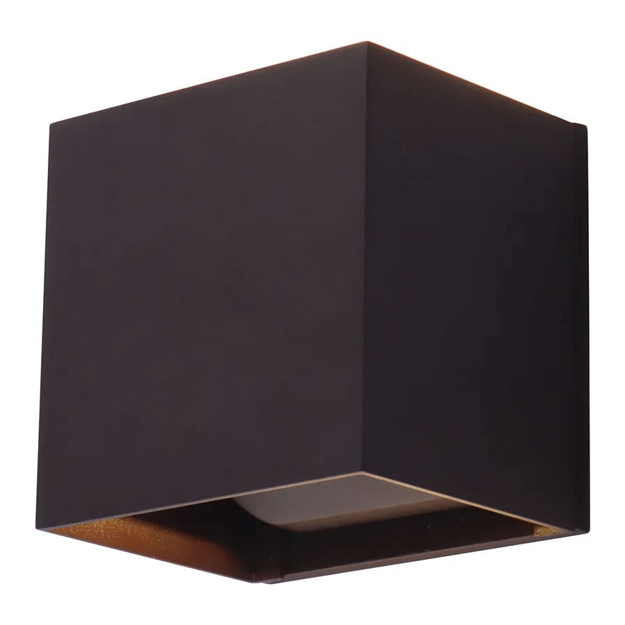 Westgate LRS-Q-MCT5-BR 15W Wall Cube with Up/Down Adjustable Beam Angle Bronze Finish 27K/30K/35K/40K/50K 120V