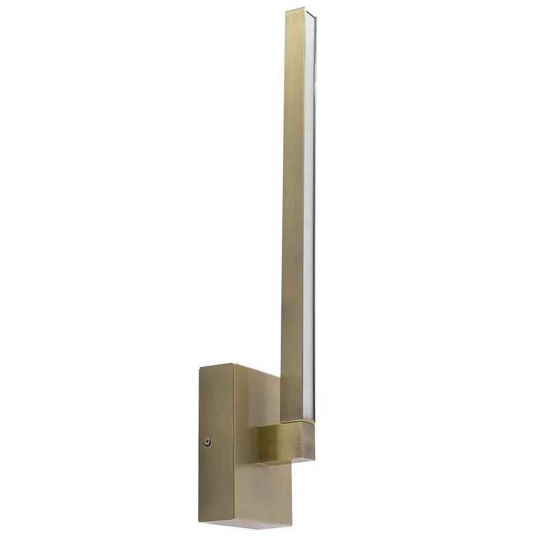 Westgate LVS-WS-21-MCT5-BB 14W 21-Inch LED Slim Rotatable Art/Sconce Light Brushed Brass Finish 27K/30K/35K/40K/50K 120V