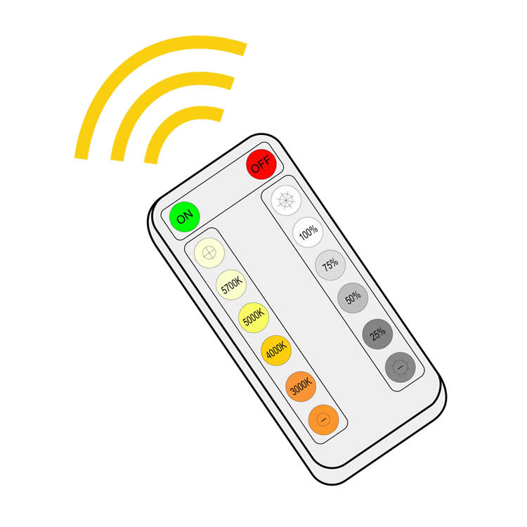 Westgate MCTP-RC1 Remote Control For Power & Color Tunable Fixtures