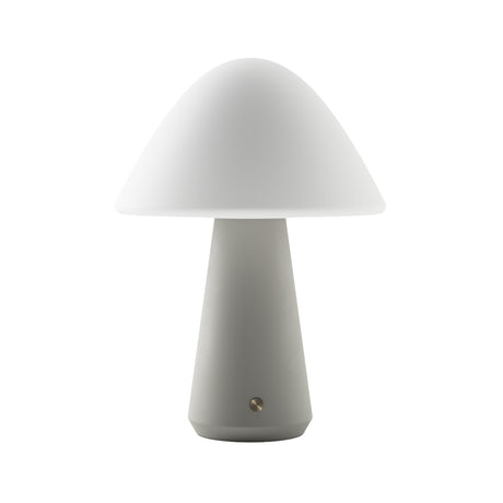 Kibun K70603 MUSHROOM Rechargeable Cordless LED Table Lamp, 3-Levels Brightness Touch Sensor Control, Gray