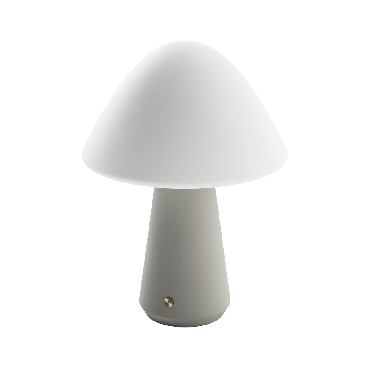 Kibun K70603 MUSHROOM Rechargeable Cordless LED Table Lamp, 3-Levels Brightness Touch Sensor Control, Gray