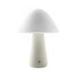 Kibun K70600 MUSHROOM Rechargeable Cordless LED Table Lamp, 3-Levels Brightness Touch Sensor Control, Off White