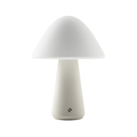 Kibun K70600 MUSHROOM Rechargeable Cordless LED Table Lamp, 3-Levels Brightness Touch Sensor Control, Off White