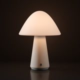 Kibun K70600 MUSHROOM Rechargeable Cordless LED Table Lamp, 3-Levels Brightness Touch Sensor Control, Off White