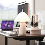 Kibun K70600 MUSHROOM Rechargeable Cordless LED Table Lamp, 3-Levels Brightness Touch Sensor Control, Off White