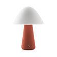 Kibun K70602 MUSHROOM Rechargeable Cordless LED Table Lamp, 3-Levels Brightness Touch Sensor Control, Terracotta