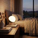Kibun k70700 ORB Rechargeable Cordless LED Table Lamp, 3-Levels Brightness Touch Sensor Control, Travertine / Chocolate Bronze