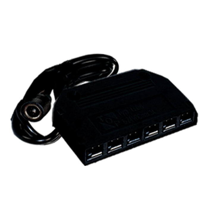 Westgate PL12-SPLIT6-BK 6-Hole Black Mini Splitter with Female Socket & 40" Cord