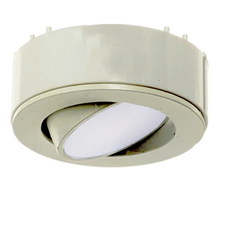 Westgate PL120ADJ-50K-BN 4.5W LED 3" Adjustable Puck Light Brushed Nickel Finish 5000K 120V