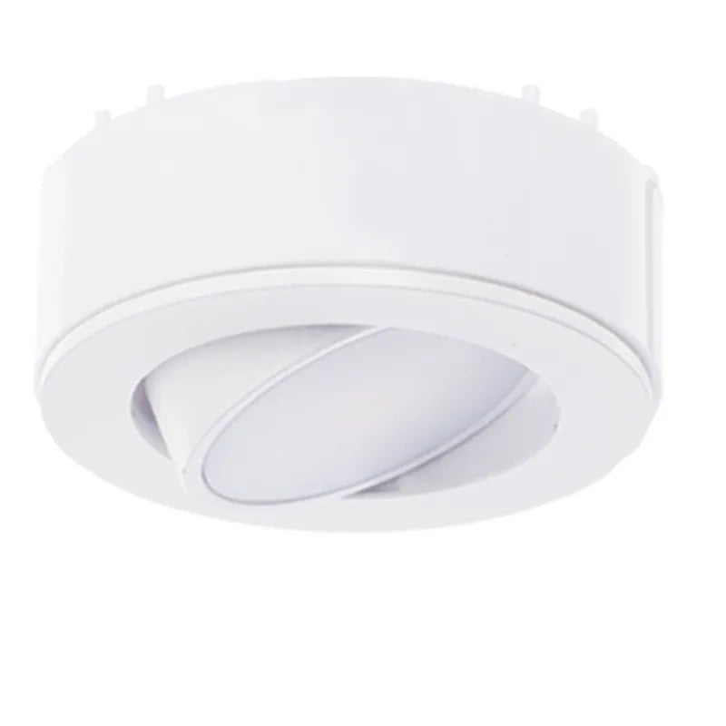 Westgate PL120ADJ-50K-WH 4.5W LED 3" Adjustable Puck Light White Finish 5000K 120V