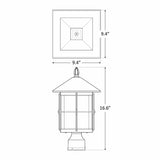 Westgate PML-MCT-BK 12W LED Pier-Mount Light Fixture Black Finish 30K/40K/50K 120-277V