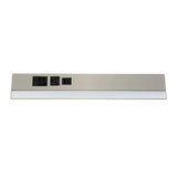 Westgate PSAL-30-3R-MCT5-BN 30-Inch 900lm LED Angled Brush Nickel Undercabinet Light & Power Strip 27K/30K/35K/40K/50K 120-277V