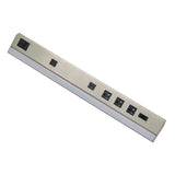 Westgate PSAL-30-3R-MCT5-BN 30-Inch 900lm LED Angled Brush Nickel Undercabinet Light & Power Strip 27K/30K/35K/40K/50K 120-277V