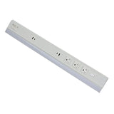 Westgate PSAL-30-3R-MCT5-WH 30-Inch 900lm LED Angled White Undercabinet Light & Power Strip 27K/30K/35K/40K/50K 120-277V