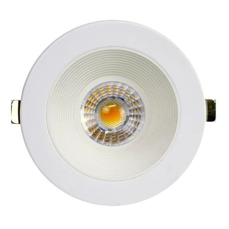 Westgate RDL4S-SB-MCT5-WH 15W 4" LED Round Canless Baffle/Smooth Recessed Light White Finish 27K/30K/35K/40K/50K 120V