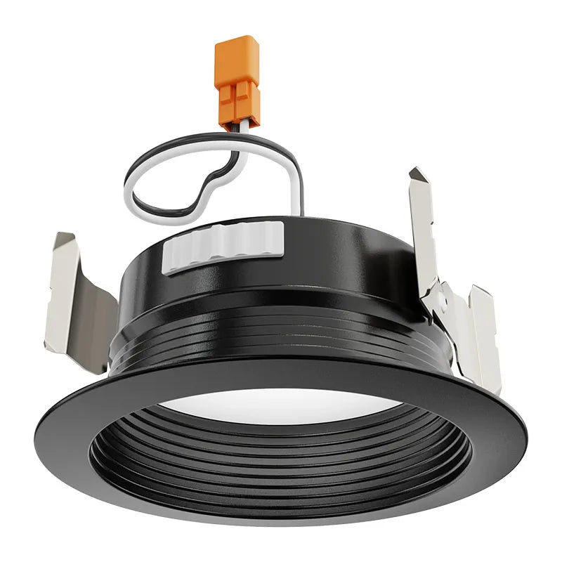 Westgate RDMF4-MCT5-BK 6W/7W/9.5W LED 4" Round Deep Baffle Recessed Black Finish Trim 27K/30K/35K/40K/50K 120V